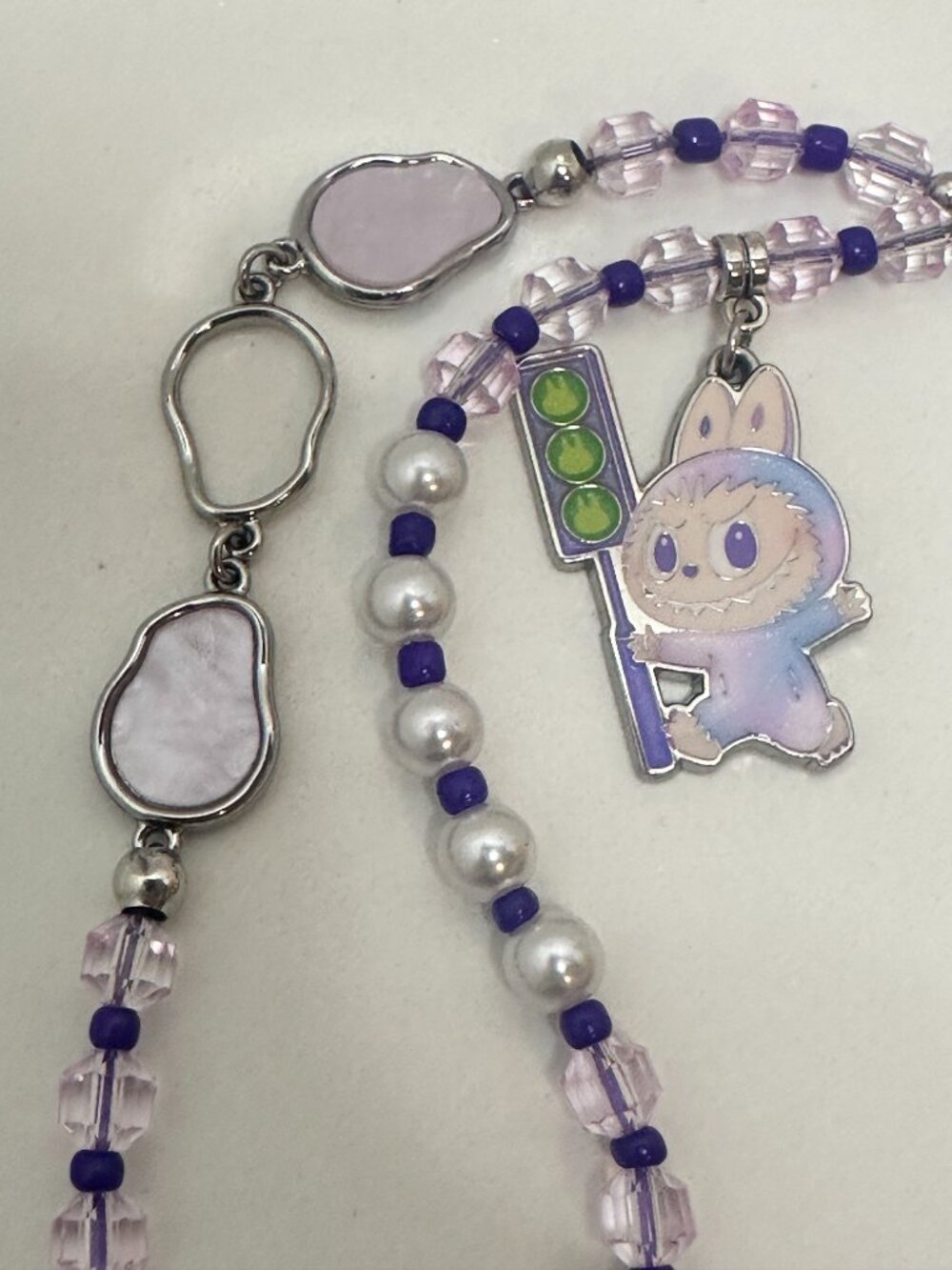 POP MART Labubu The Monsters Big Into Energy “Luck” Phone Charm – Purple - Picture 3 of 7